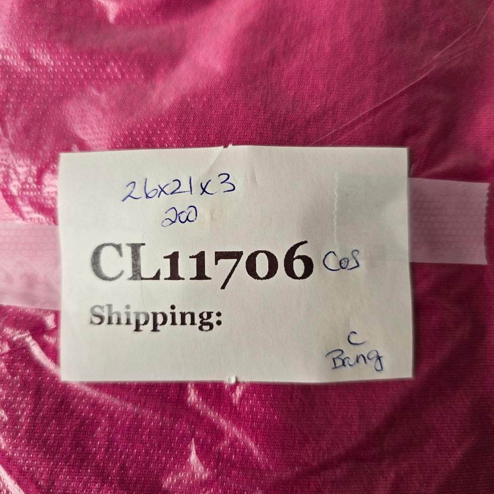 COS Boxy Mock Neck T-Shirt Womens Large Pink Oversized Cotton Minimalist - Picture 14 of 14